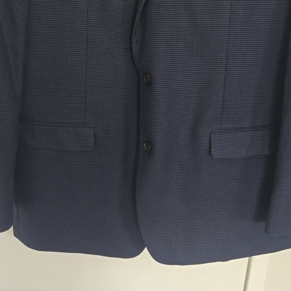 Lauren Ralph Lauren Houndstooth Wool Blazer Sz 50 - Picture 4 of 10